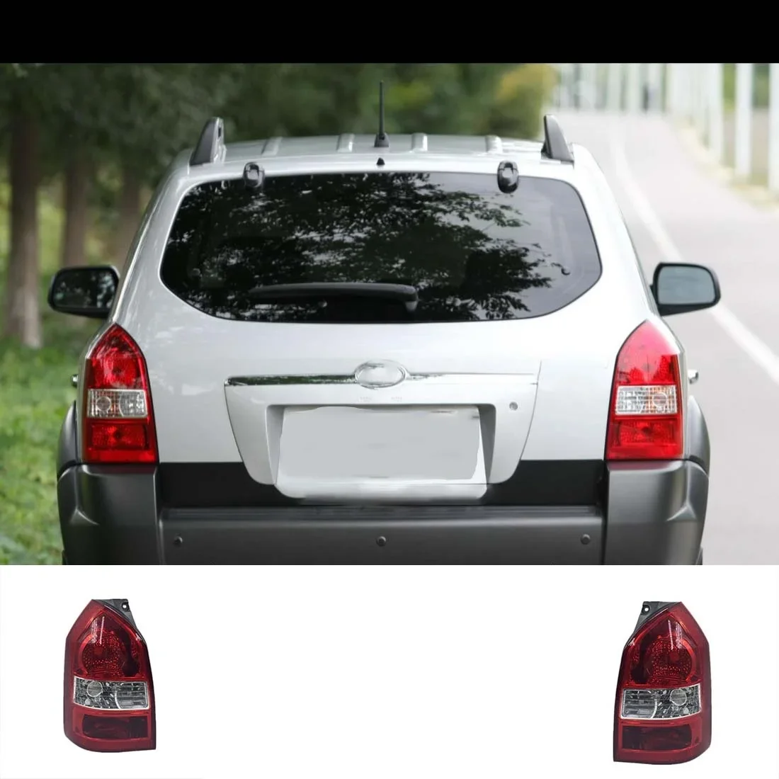 

Rear Braker Tail Light Taillights For Hyundai Tucson 2006 2007 2008 2009 2010 2011 2012 Brake Lamp Without Bulb