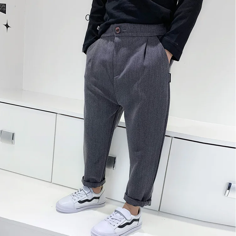 Children Clothing 2026 Spring New Children Casual Radish Pants Korean Version for Boys and Girls Baby Harlan Pants