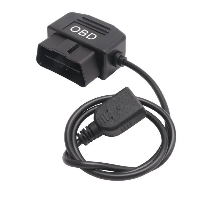 HOT-24Hours 5V 3A USB Car Charge Cable OBD Hardwire Kit With Switch 0.5Meter Wire For Dash Cam Camcorder Vehicle DVR,24Hours 5V