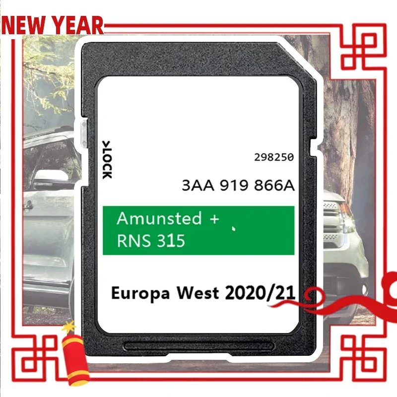 

SD Card Europe UK Maps 3AA919866A GPS for Skoda Yeti Fabia Roomster Octavia Superb Car with RNS 315 Navigation Amunsted + 2021