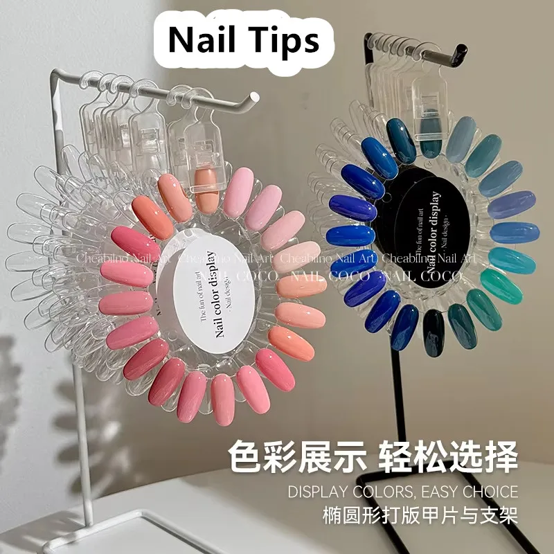 

Nail Art Sample Stand Nail Swatches Color Card Display Nail Gel Polish Template Nail Color Testing Card Manicure Practice Tools