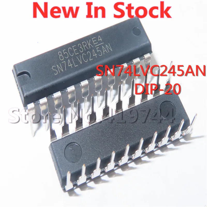 5 pz/lotto SN74LVC245AN 74 lvc245 DIP-20 ricetrasmettitore bus non invertente a 8 bit In Stock nuovo IC originale