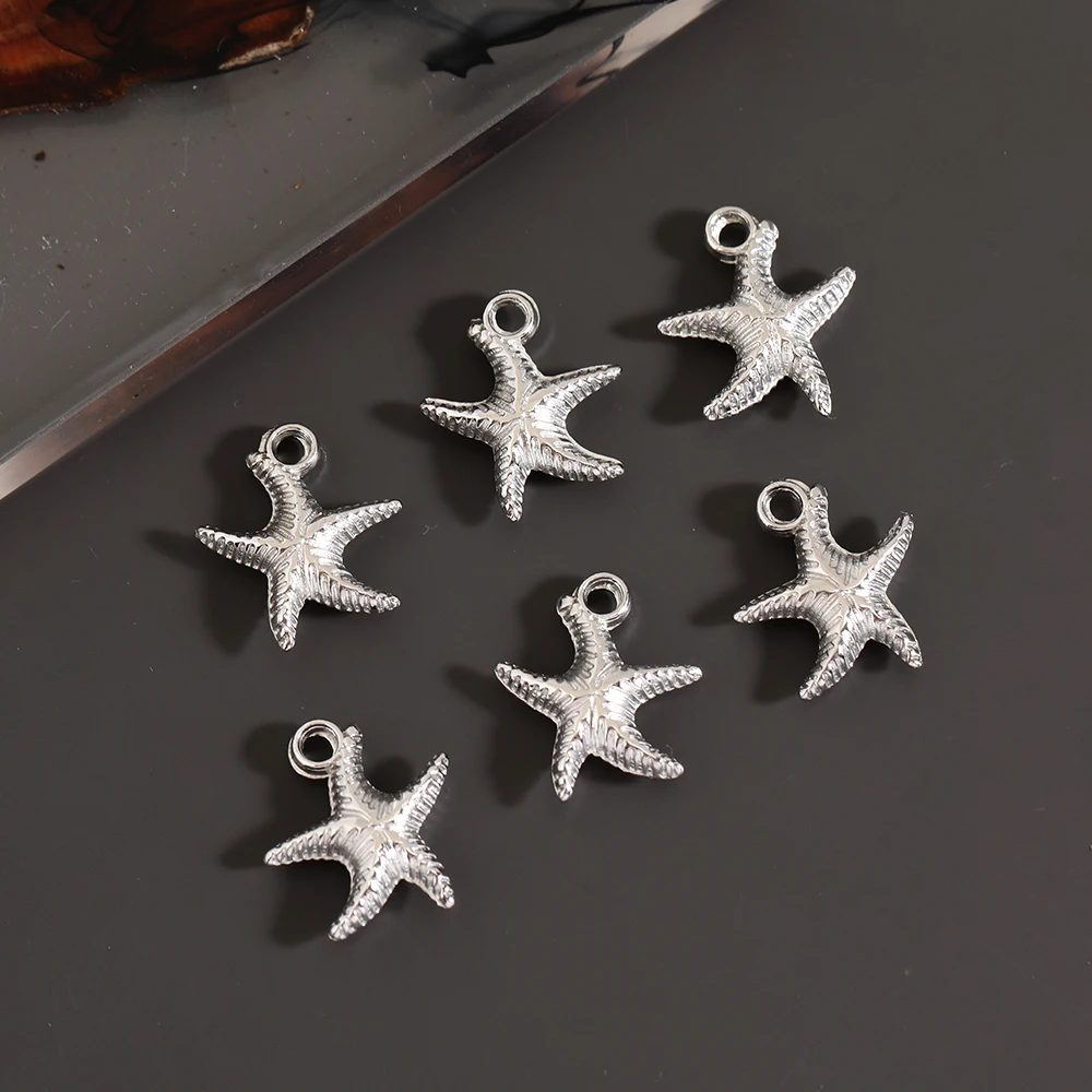 50 Stück Seestern Muschel rhodiniert CCB Charms Anhänger DIY Ohrring Halskette Armband Zubehör für Schmuckherstellung – Detail 3