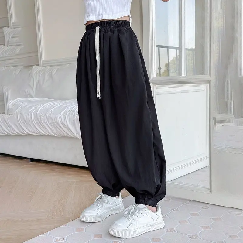 Kids' Ice Silk Mosquito Repellent Pants Lightweight Slim Fit Harem Pants for Boys Girls Spring Fall All Season Outdoor Wear