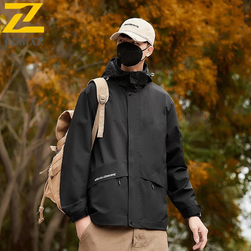 

EiAO windbreaker Men Women Outdoor Workwear Waterproof Windproof Hooded Casual Coat Jackets for Hiking Camping Fishing 2025
