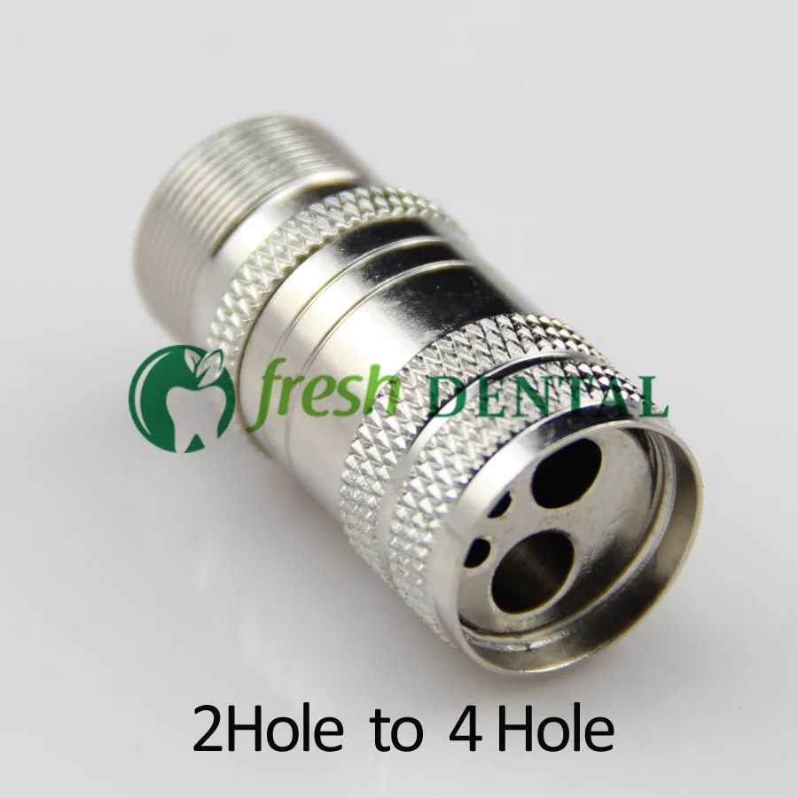 10pcs Dental High Speed Handpiece Turbine Adapter Changer From 4Holes to 2Holes tubing Connector 2Holes to 4Holes SL1130