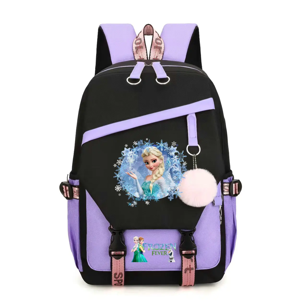 Children\'s Backpack Girls Cartoon Frozen Elsa & Sofia Princess Kindergarten School Bag Casual Laptop Backpack