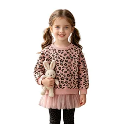 Jumping Meters 2-7T Long Sleeve Autumn Spring Girls Sweatshirts Cute Children's Clothing Hot Selling Baby Shirts Tops