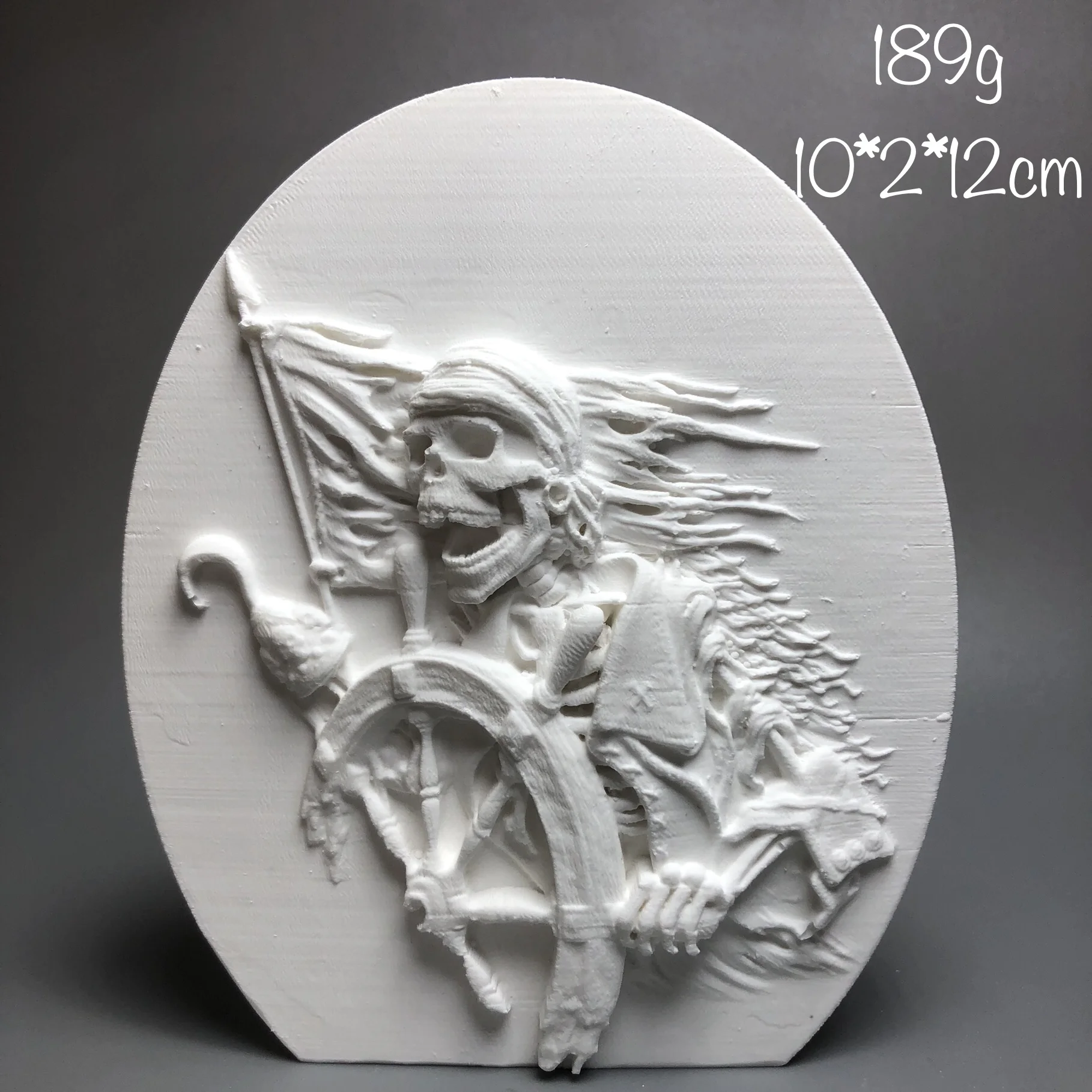 

Skeleton pirate art Plaster statue figurines Creative mini sculpture tabletop decoration