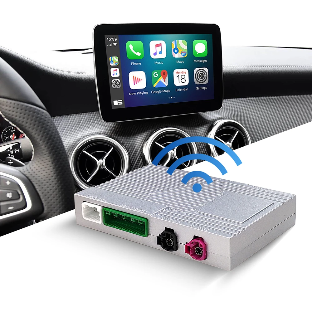 Wireless CarPlay Android Auto retrofit kit decoder box CarPlay Interface for Mercedes Benz NTG 5.0 5.1 COMAND System 2014-2017