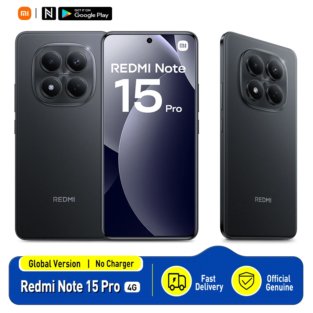 Xiaomi Redmi Note 15 Pro 4G Versión UE 8GB 256GB MTk Helio G200 Ultra, Pantalla…