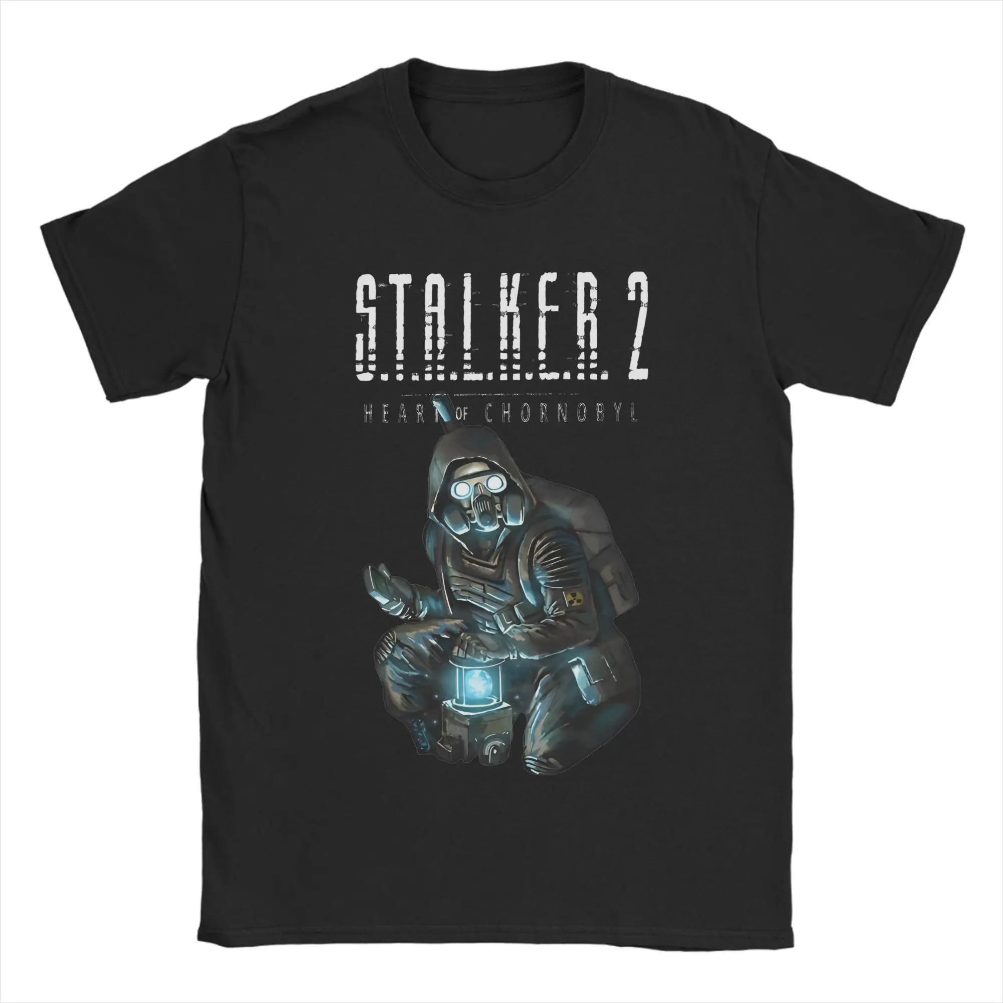 STALKER 2 Heart Of Chornobyl Loner Stalker With Artifact Container T-Shirt Cotton Tee Shirt Round Neck T Shirt Big Size Clothing