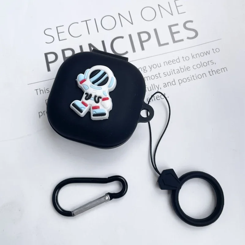 Soundcore Liberty 4/4 NC/Liberty 3 Pro/Life P3 이어폰 케이스 만화 우주 비행사 링 안티 드롭 실리콘 충격 방지 커버