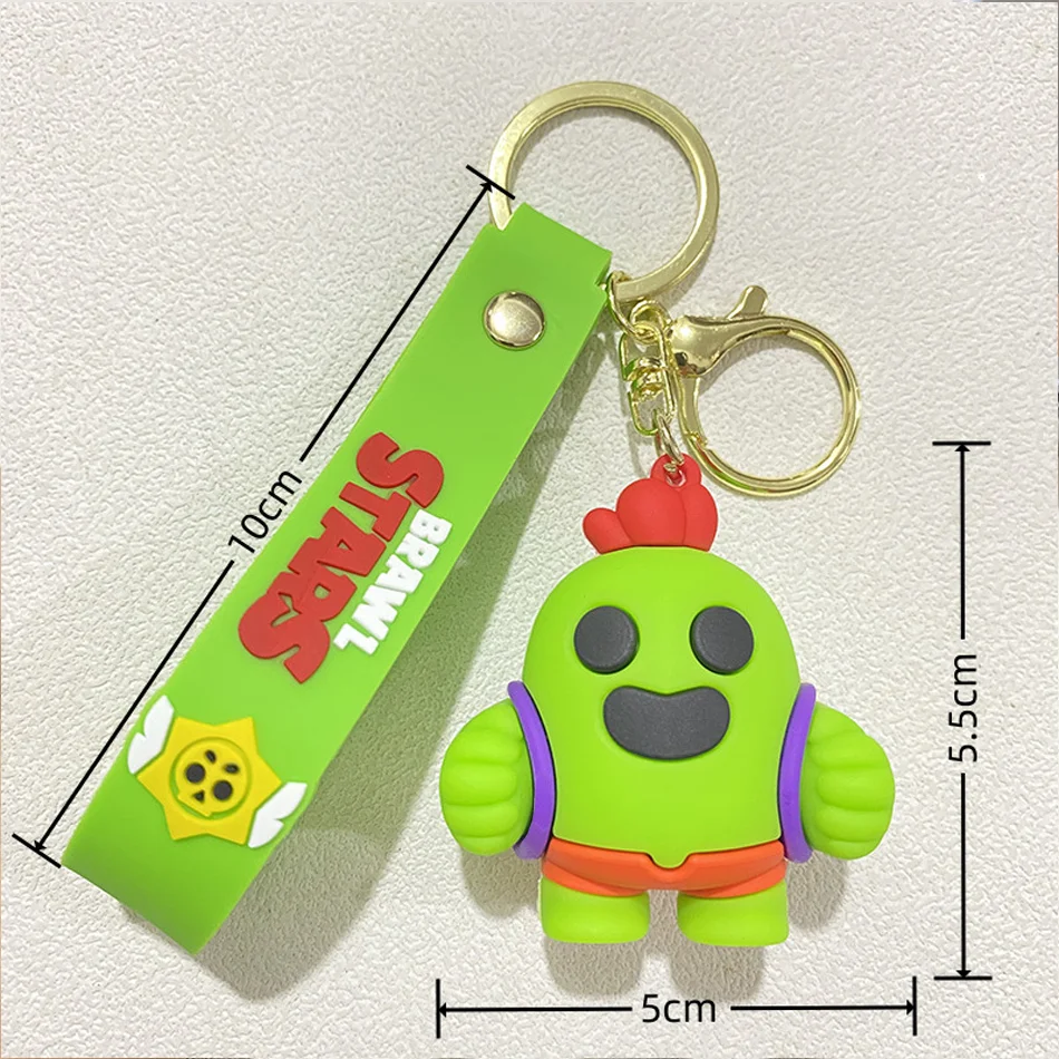 6pcs Wilderness Chaos Anime General Cartoon Keychain Cute Creative Keychain Backpack Pendant Doll Car Pendant