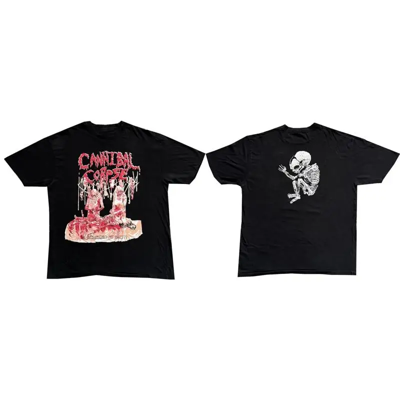 NEW 90s Cannibal Corpse Butchered At Birth Euro T-Shirt Death Metal Reprint