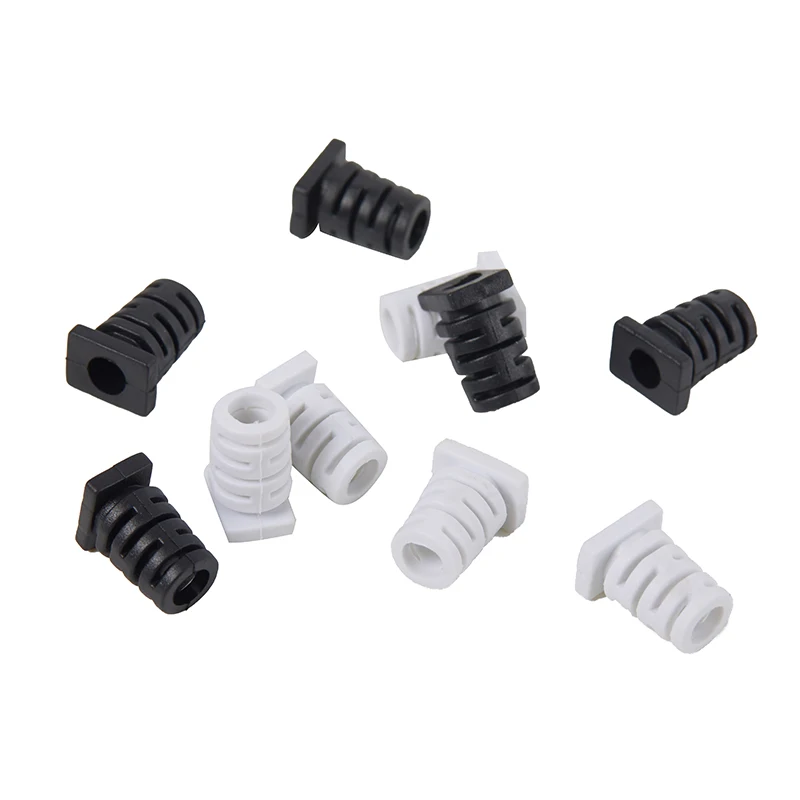 10pcs 5.0mm Cable Gland Connector Rubber Strain Relief Cord Boot Protector Wire Cable Sleeve For Power Tool Cellphone Charger