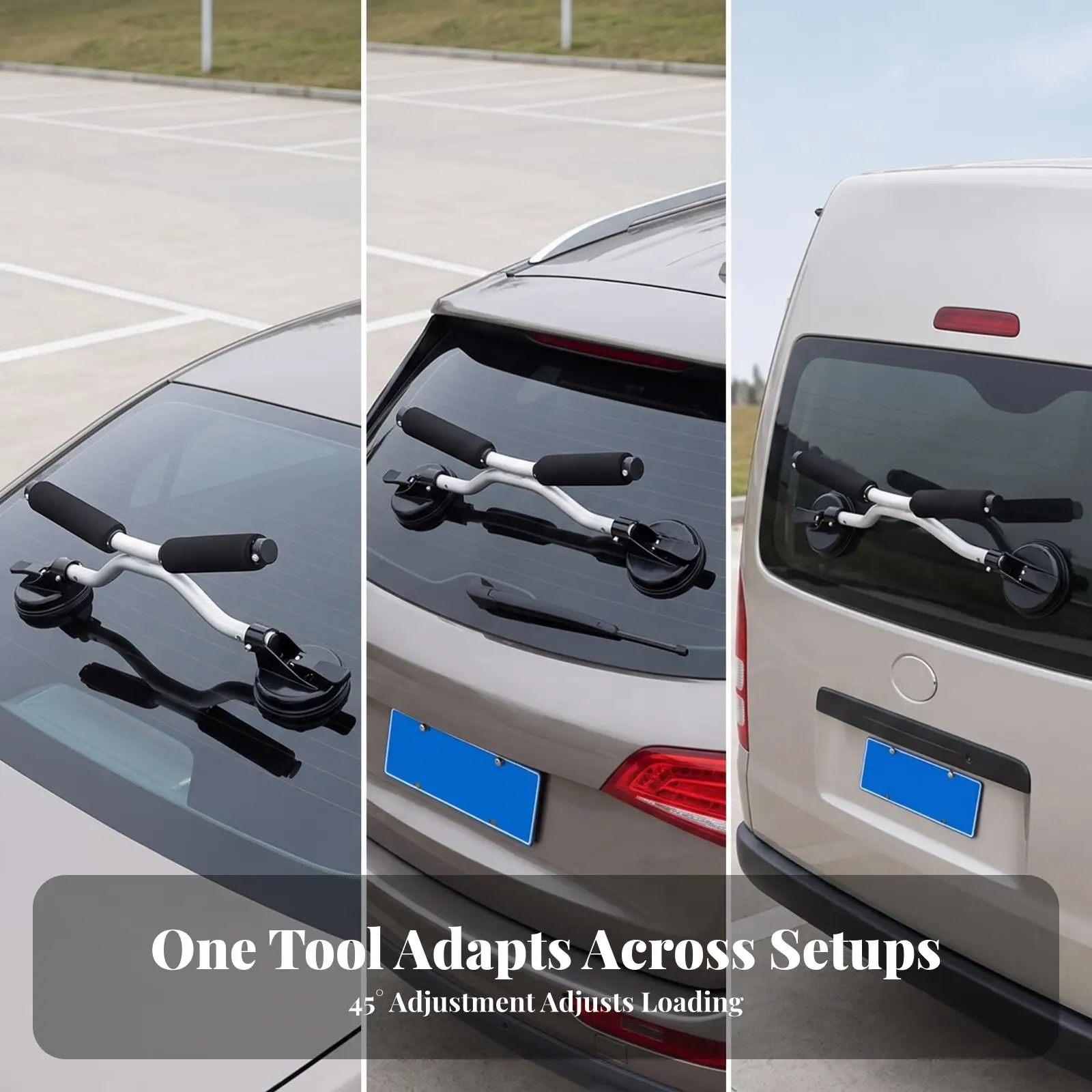 Durable Kayak Booster Assist with Foam Padded Arms for Boat Hull Protection Suction Mount for Vehicle Window Trunk for Kayak