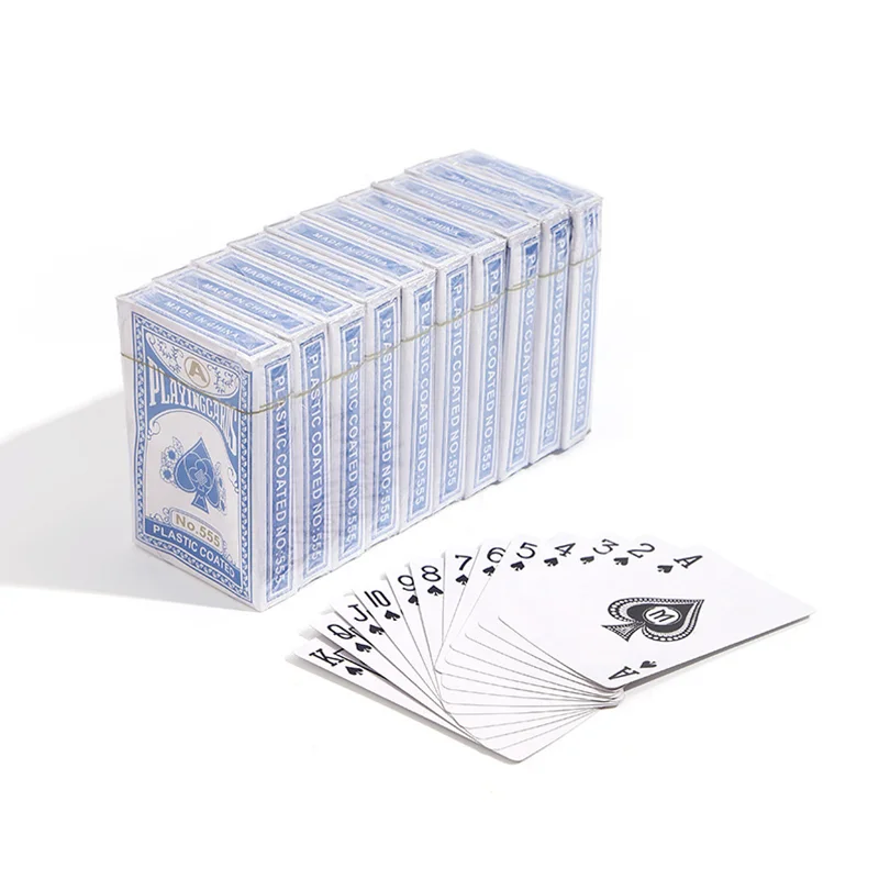 ใหม่รูปแบบพลาสติกกันน้ําฟิล์มผู้ใหญ่เล่นไพ่เกมโป๊กเกอร์การ์ดเกมกระดาน 60*90 มม.ไพ่โป๊กเกอร์การ์ด