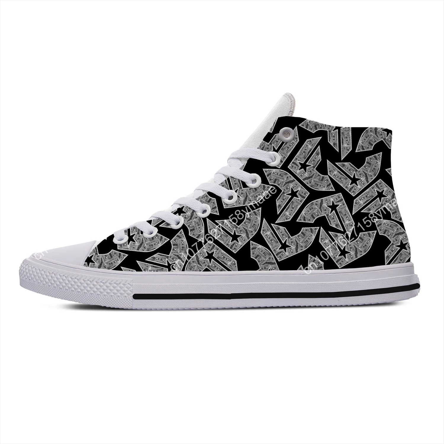 Hot Famous Stars and Straps Skull Harajuku Lightweight High Top Canvas Shoes Men Women Casual Breathable Sneakers Board Shoes