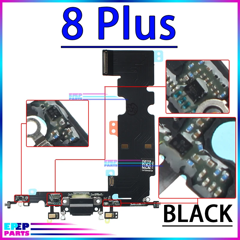 USB Port Charger Dock Connector Mic Cable for IPhone Xs Max X Xr 7 8 Plus Dock Charging Board Flex