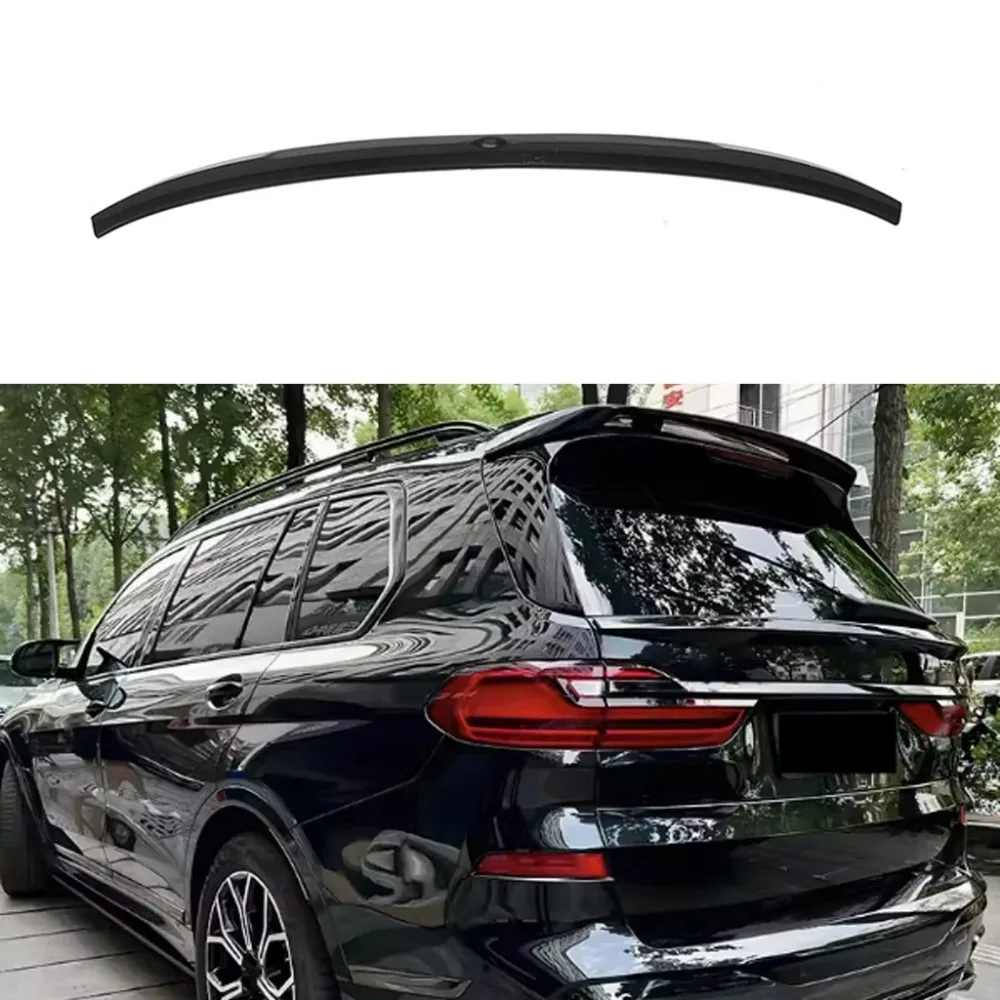 

Car Rear Trunk Lip Spoiler Trim Wing Accessories BodyKit For BMW X7 G07 2019 2020 2021 2022 2023 Glossy Black