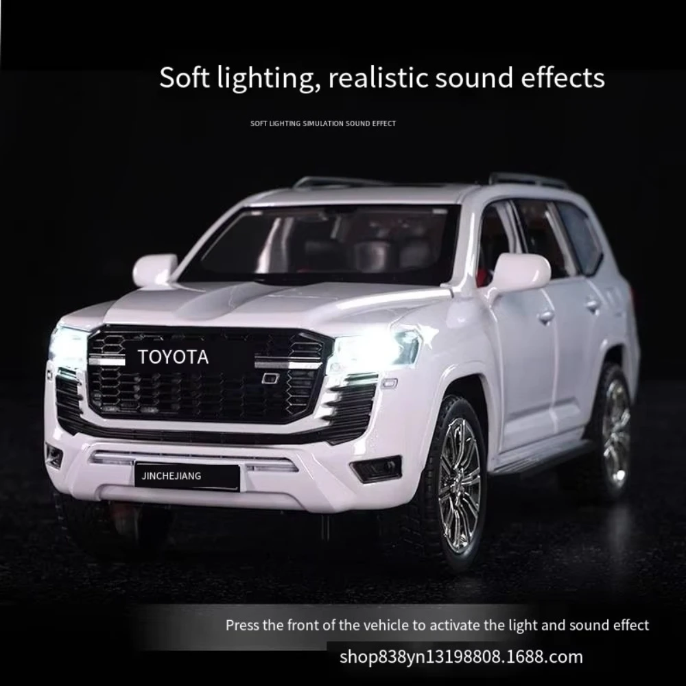 1:24 liga fundida pull-back modelo de carro decoração de coleção de som e luz