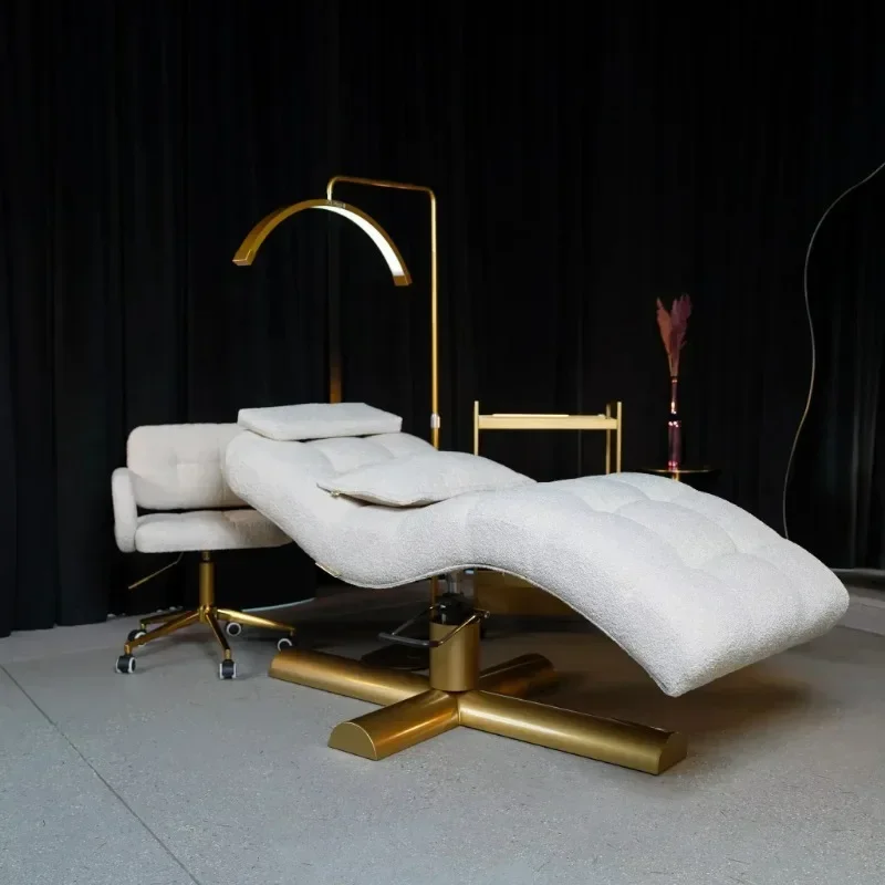 Light Luxury Massage Bed, Modern Minimalist Leisure Beauty Bed, Noble Consort Chair, S-shaped Lazy Sofa, Commercial Lounge Chair