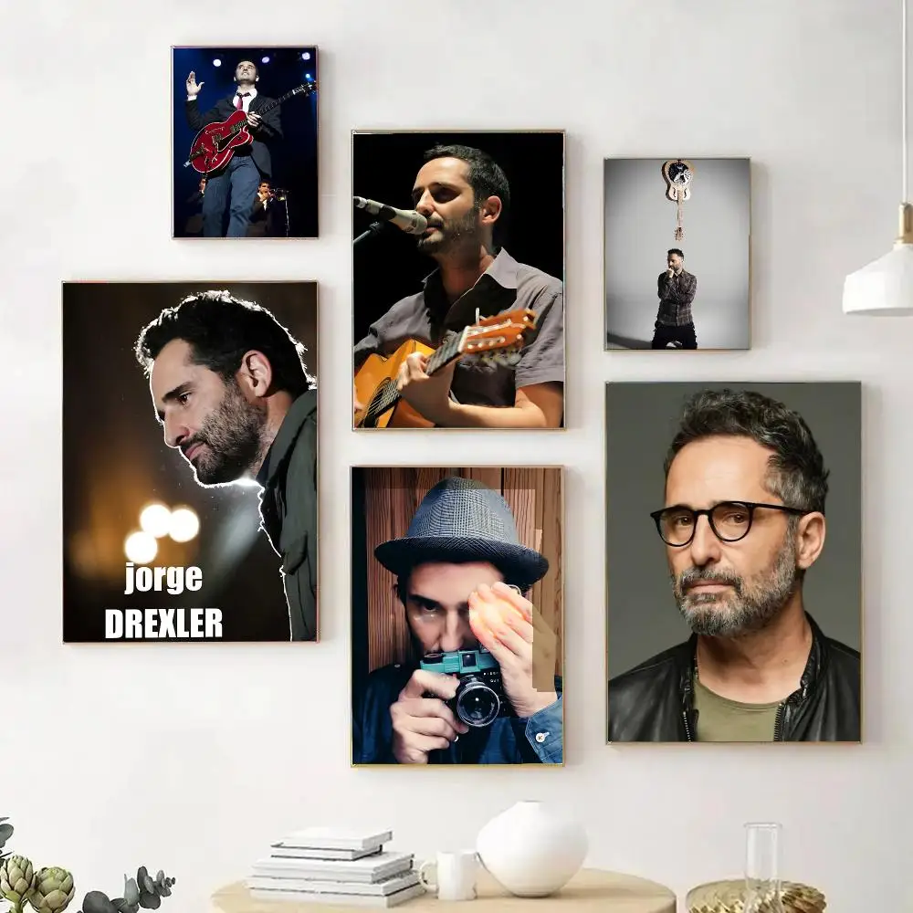 Singer Songwriter J-Jorge D-Drexler Poster Wall Art Print Sticker for Bedroom Living Room Dorm Office Modern Home Decor