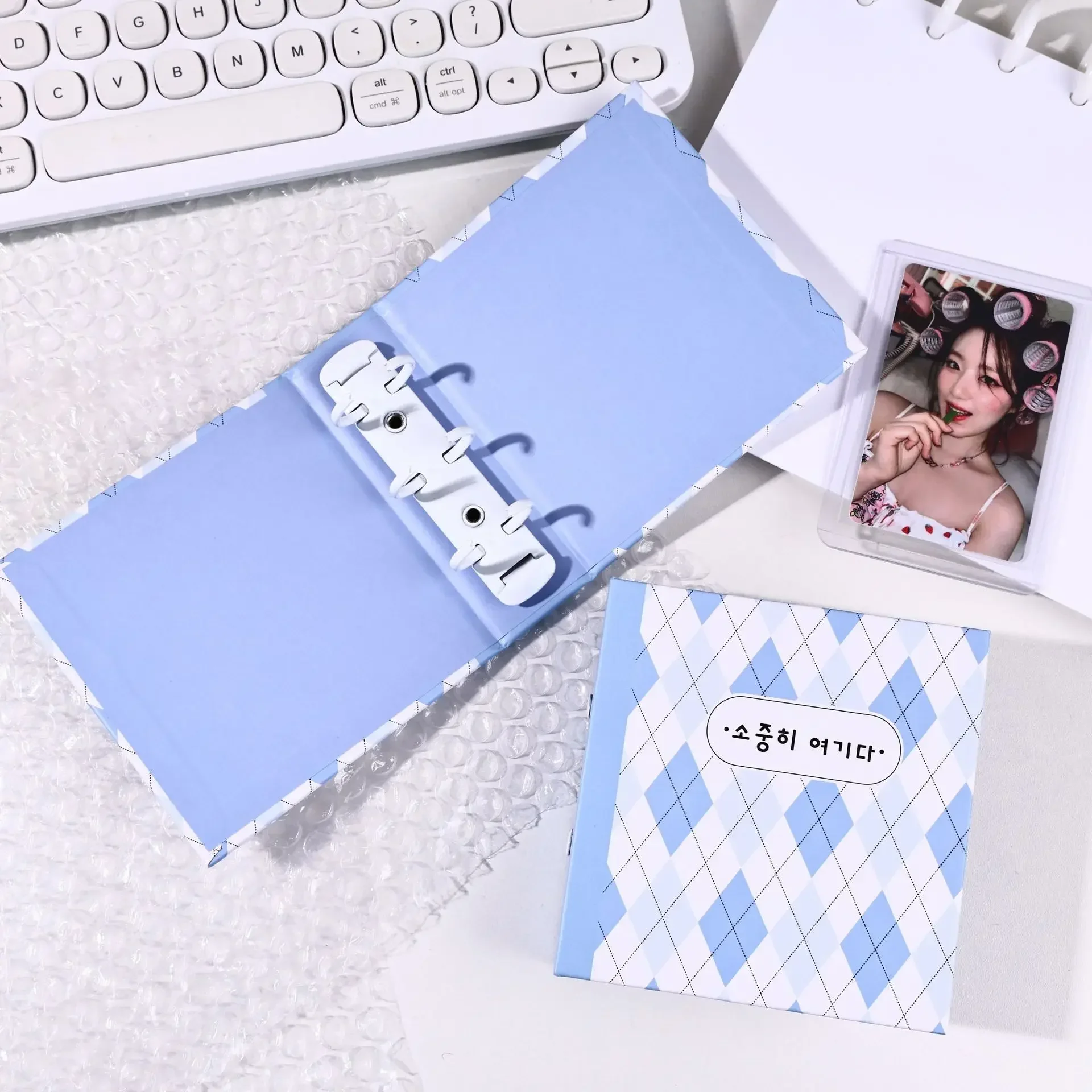 3 Inch Kpop Photocard Holder Binder Collect Book A8 Idol Pictures Storage Book Chasing Stars Photo Card Album School Stationery