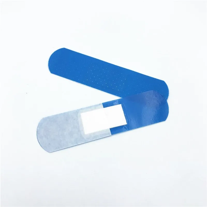 100pcs/set Blue Band Aid Bandages Waterproof Wound Dressing Plaster Skin Patch for Cookers Hemostasis Strips Woundplast