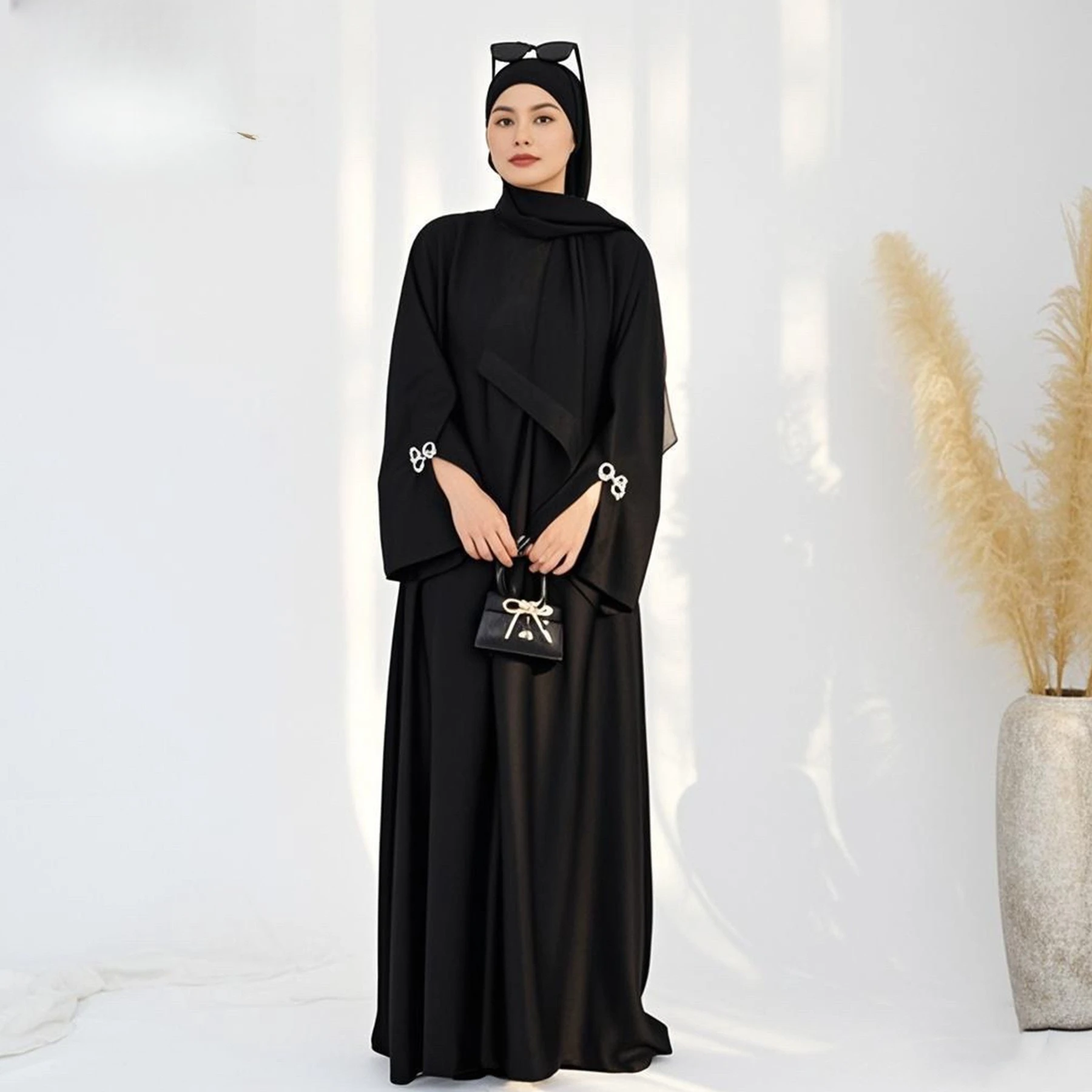 

Europe America Middle East Jacquard Bow Dress LRDB006 Fashion Women Dress