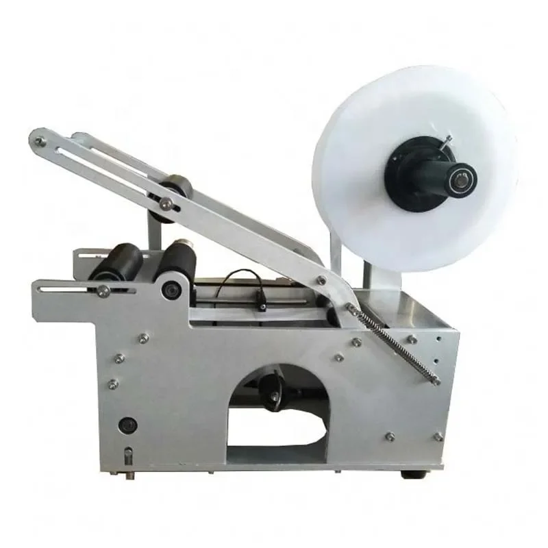 Manual labeling machine for pen/oil viol/cosmetic small taper bottle