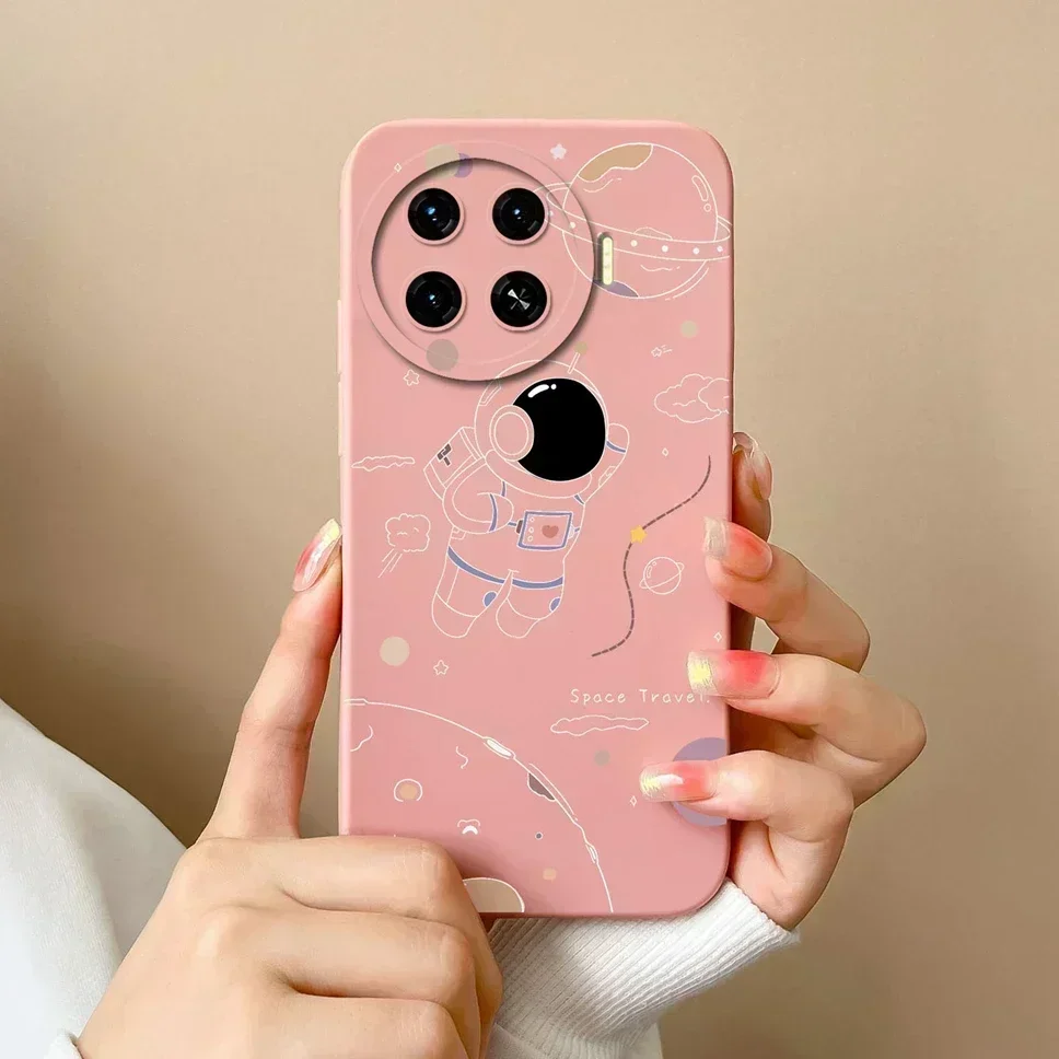 กรณีสําหรับ Tecno Spark 20 Pro PLUS 4G ฝาครอบโทรศัพท์น่ารักนักบินอวกาศซิลิโคนเหลวสําหรับ Tecno Spark20Pro PLUS 4G 4G Fundas