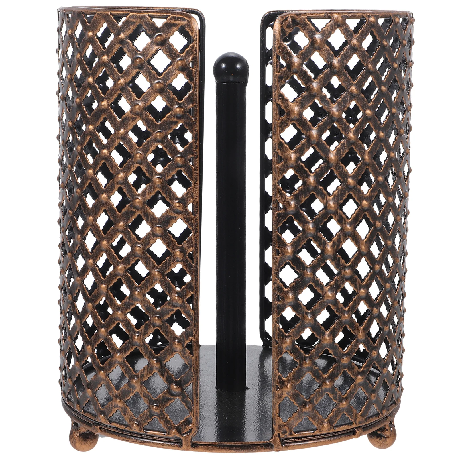 حامل الورق الملفوف للحمام على الحائط بدون حفر رف تخزين الأنسجة المعدنية للمطبخ منظم ورق المرحاض حامل عمودي #6