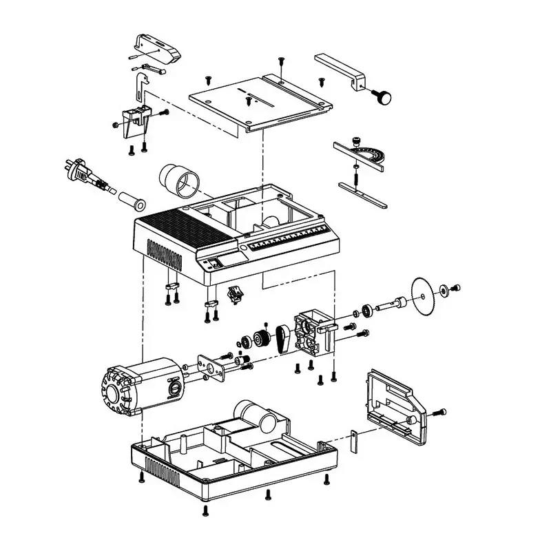 For BG-3115 Multifunctional Mini Table Saw Woodworking Table Lathe DIY Electric Polishing Machine Grinder Cutting Saw Cutting