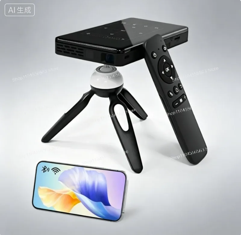 P09-II DLP Mini Pocket Projector – Android 9.0, 2GB/32GB, 4K Decoding, Home Theater Video Projector