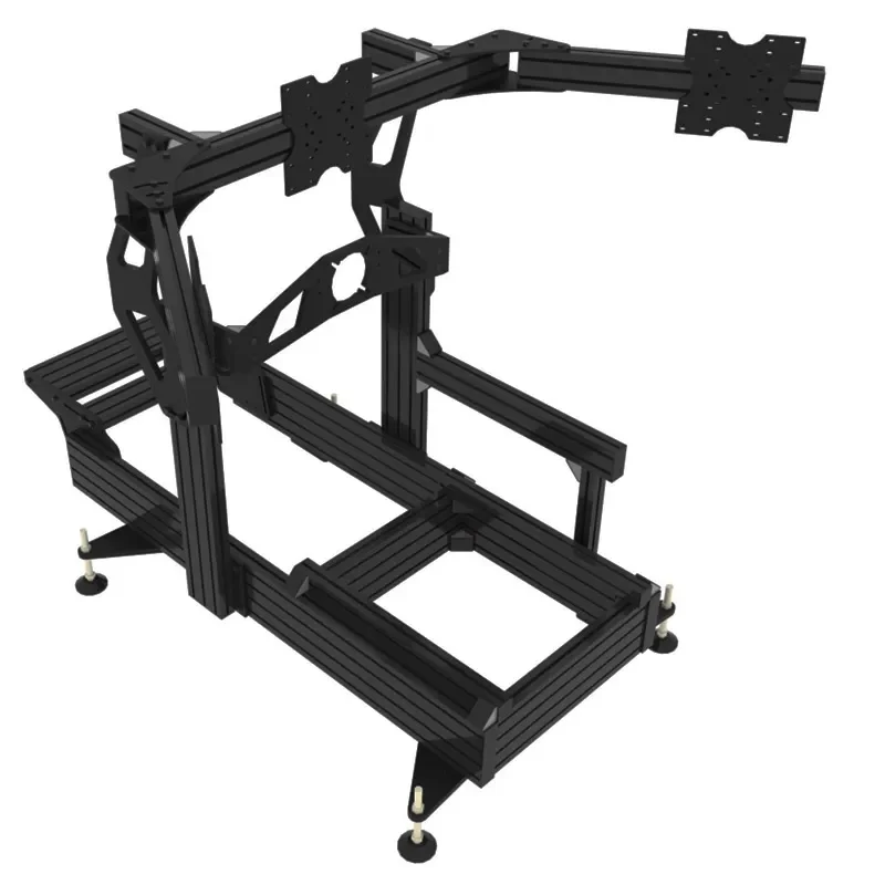 Factory OEM newly design black anodizing aluminum 4080 aluminum extrusion t slot sim racing rig