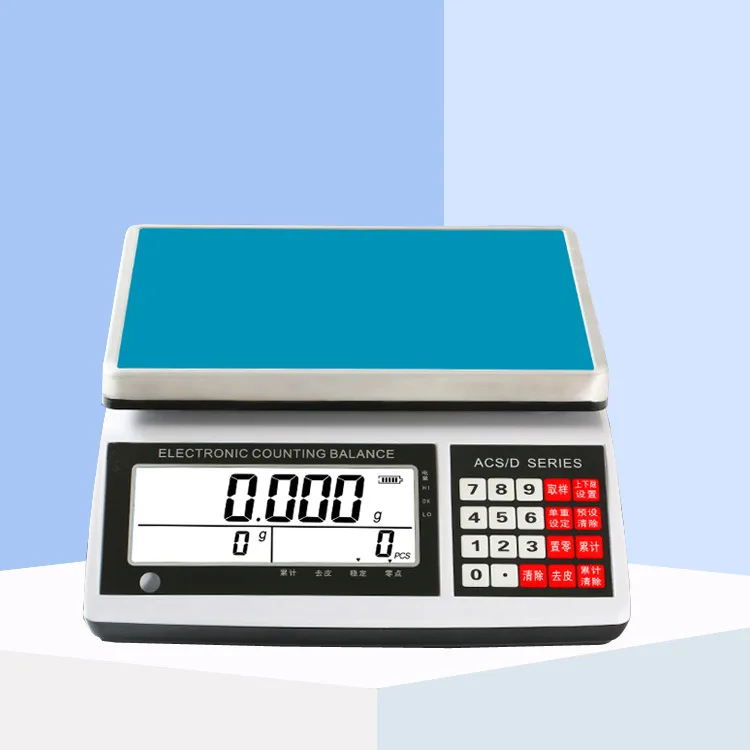 Hx Electronic Bench Scale High-Precision Industrial Counting Weighing 3/5/6/10/30kg ODM Customization Digital Display 0.1kg