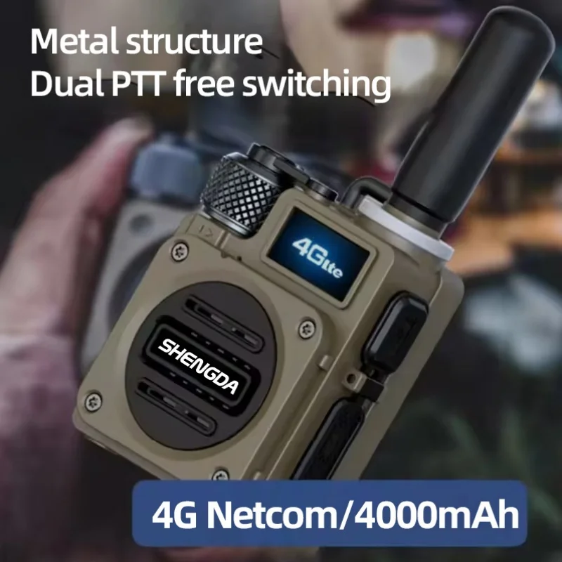 SD-G6S 4G POC Walkie Talkie with Bluetooth GPS SOS LCD Display Wireless Link Anti-Interference High-Fidelity Output 5000KM Range