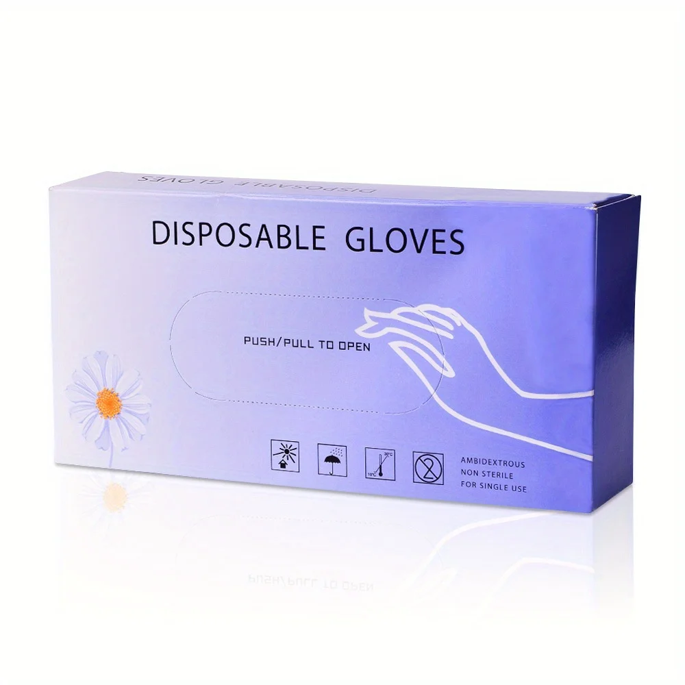 Disposable Gloves for Household Cleaning Working Kitchen Gardening Dishwashing Latex Free Nail Salon Tattoo Gloves 50pcs/box