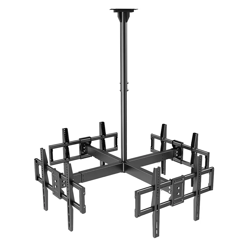 TV hanger retractable rotating hanging hanging double screen wall