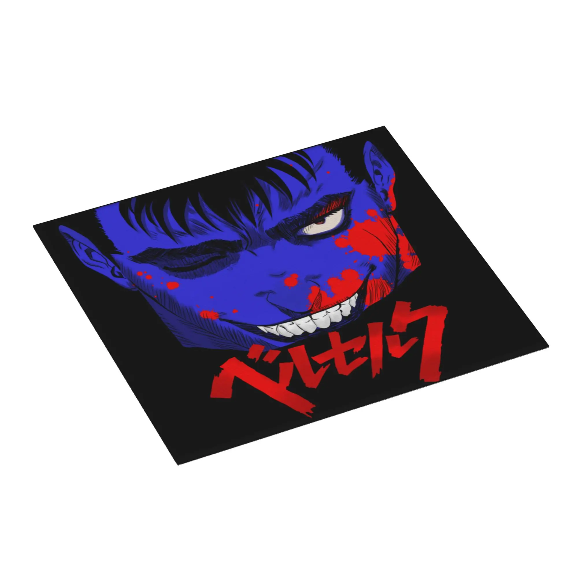 Drying Mat For Kitchen Doodle Blue Man Anime Berserk Barware Tableware Oil Proof Reusable  Washable Kitchen Sink Drying Pad