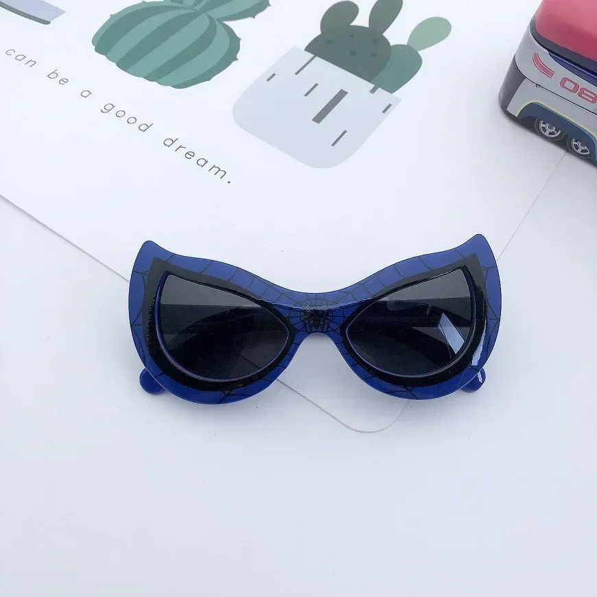 Kids Spider Sunglasses Boy Girl Cat Eye Flexible Sun Glasses UV400 Anti UVA UVB Sunshades Outdoor Goggles