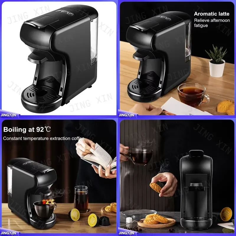 Custom for Nespresso 19Bar Portable Capsule Coffee Machine Compact Espresso Maker Home Office Fast 30s Brewing Compatible