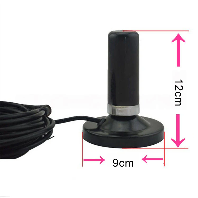 Dual Band Ham Mobile Radio Antenna Connector 136-174MHz 400-470MHz Suction Cup Base Extension Cable For Vehicle Marine Radio
