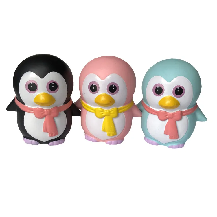 

Cartoon Cute Penguin Soft PU Slow Rebound Toys Funny Decompression Toys Pinch Music Fidget Toy Birthday Gifts Desktop Ornaments