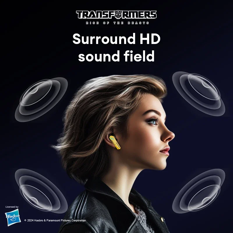 TRANSFORMERS TF-T10 TWS Wireless Headphones Bluetooth 5.4 HiFi Stereo Low Latency Long Endurance Game Music Dual Mode Wholesale