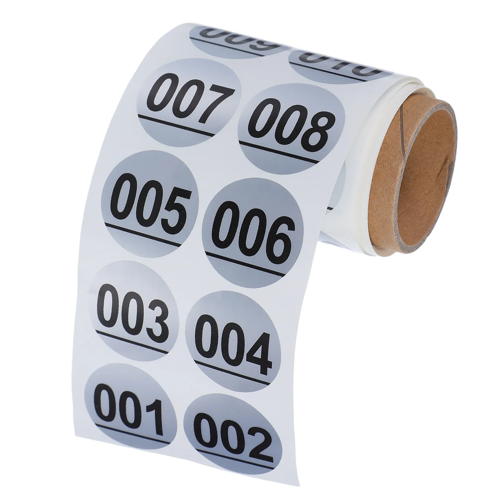 1 Roll Number Labels Waterproof Self Adhesive Small Round 001 to 200 for School Office Classroom Inventory Storage Organization