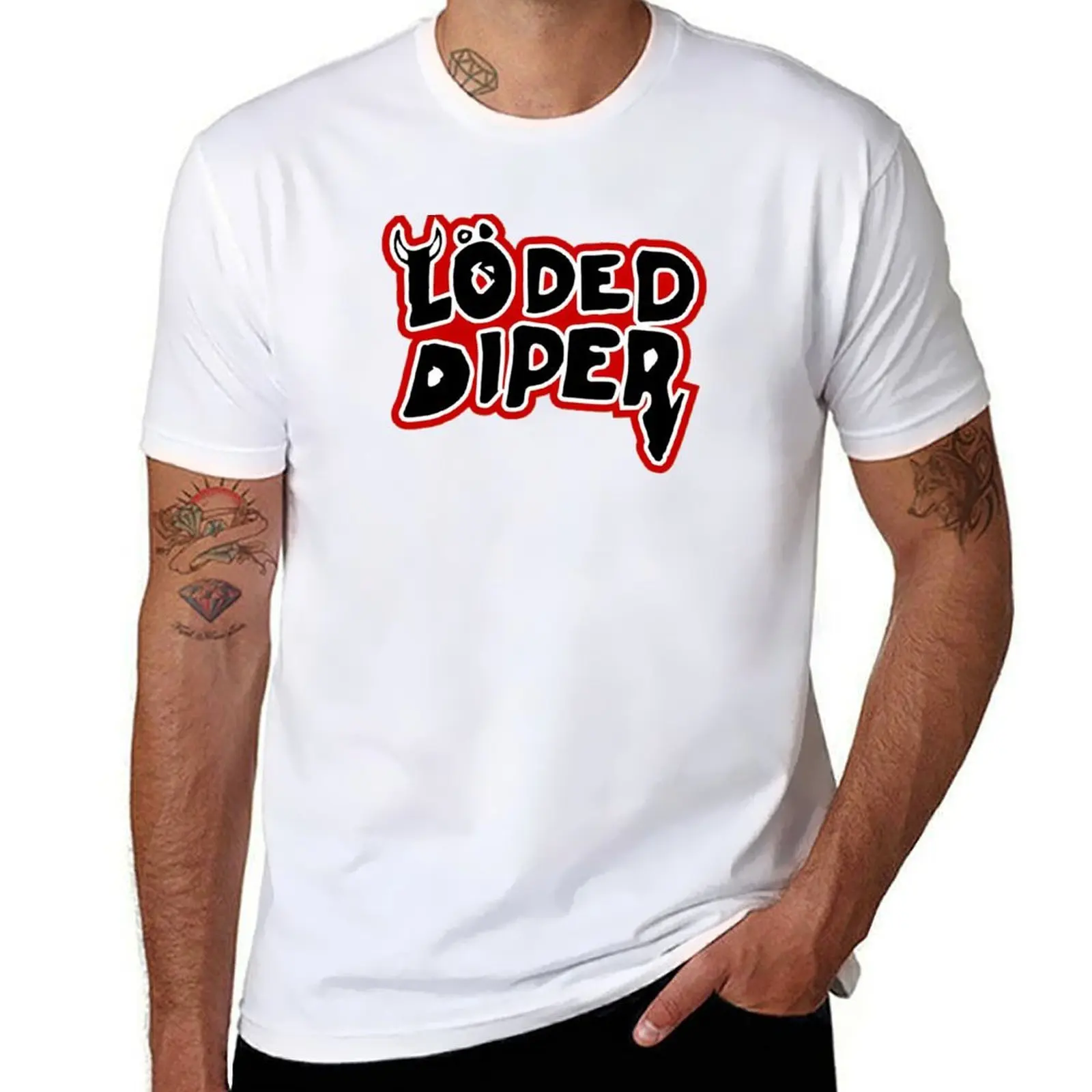 

Loaded Diaper T-Shirt man t shirts high quality luxury brand t shirts for man graphic funny T-Shirt