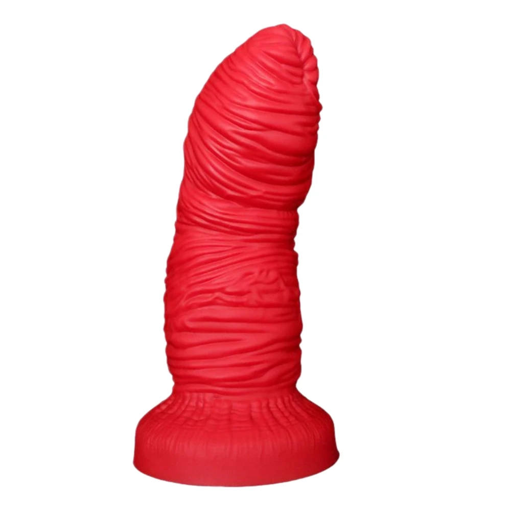 Realistic Red Intestine Anal Plug Thick Ribbed Dildo Anal Dilator Female Masturbation Toy Anal Stimulation Butt Plugins Sex Toys